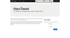 Desktop Screenshot of harutweet.com